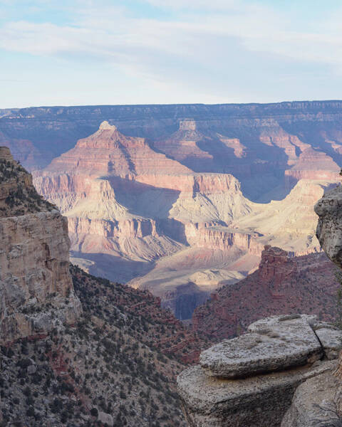 Majestic Grand Canyon Vista At Sunset Art Print
