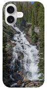 Waterfall Amidst Forest Landscape iPhone Case
