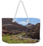 Winding Road Through Desert Canyon Weekender Tote Bag