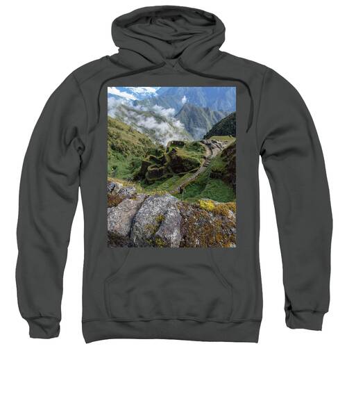 Misty Mountain Pathway Of The Inca Trail Sweatshirt
