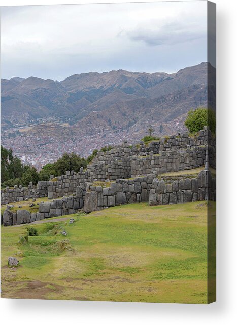Saqsaywaman Incan Ruin In Cusco Peru Acrylic Print