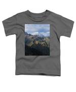 Majestic Andes Mountain Peaks Under Cloudy Sky Toddler T-Shirt