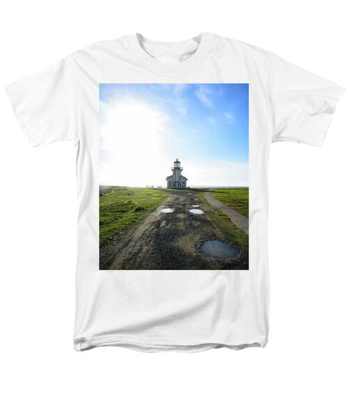 Lighthouse Under A Bright Sky Men's T-Shirt  (Regular Fit)
