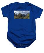 Misty Andes Mountain Range Landscape Baby One-Piece