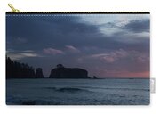 Serene Coastal Sunset with Cliffs Zip Pouch