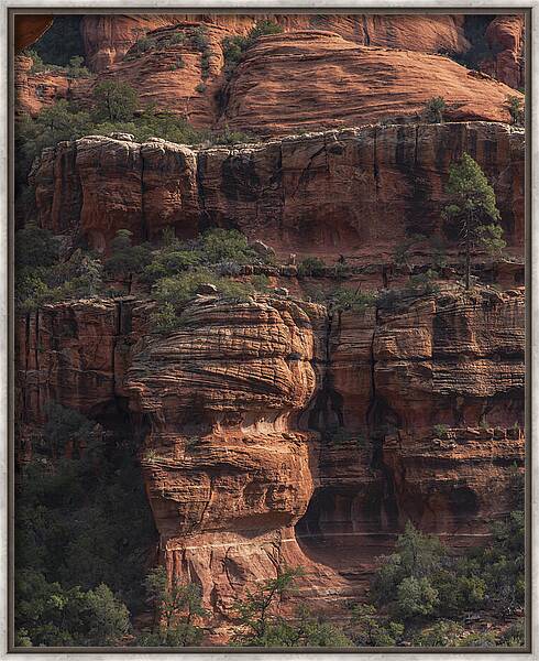 Majestic Red Rock Formations In Sedona Arizona Framed Print