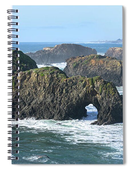 Majestic Coastal Rock Formations Spiral Notebook