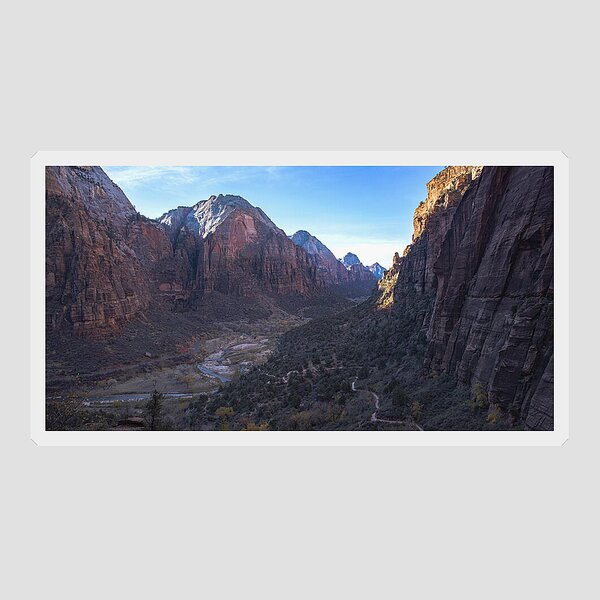 Breathtaking Valley Vista In Zion National Park Sticker