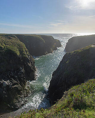 California Photograph - Dramatic Coastal Cliff Scene by Brandon Wichmann