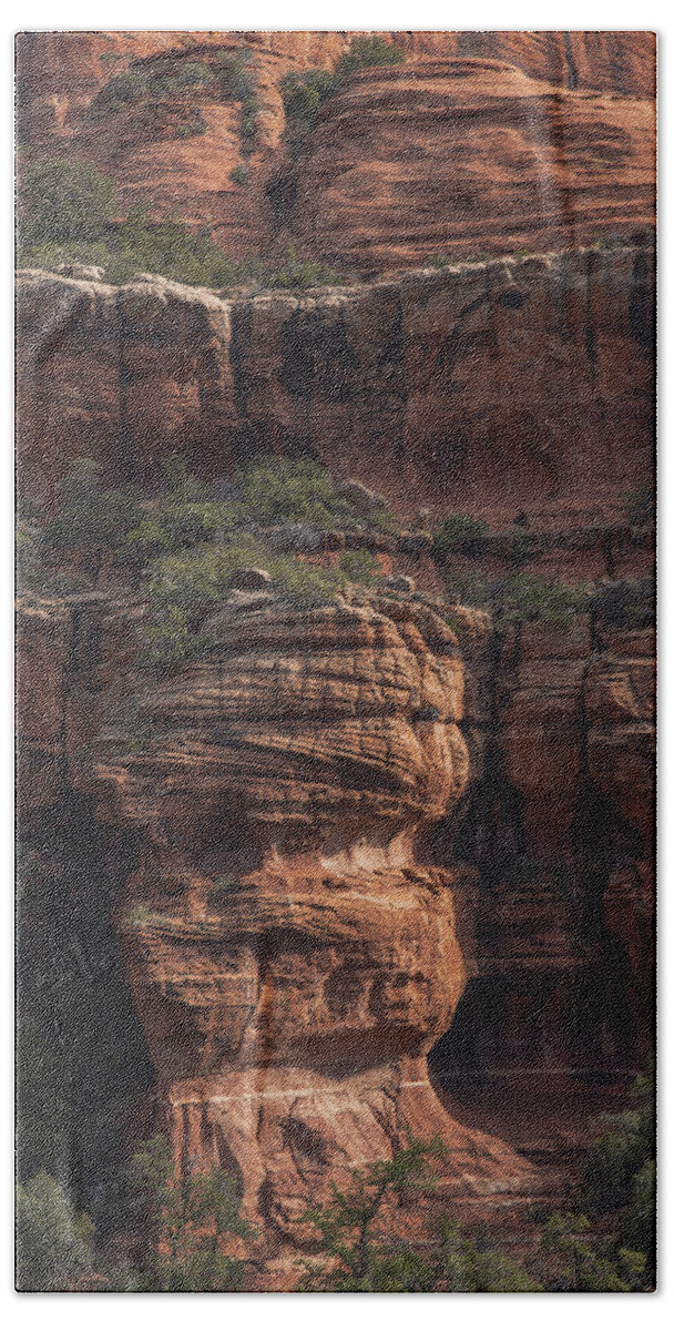 Majestic Red Rock Formations In Sedona Arizona Hand Towel