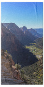 Breathtaking Zion Canyon View Bath Towel
