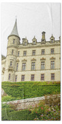 Majestic Castle On Hill Beach Towel