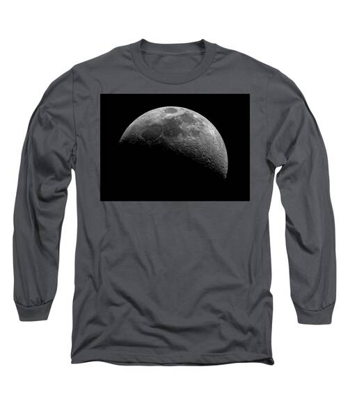 Illuminated Half Of The Moon Long Sleeve T-Shirt