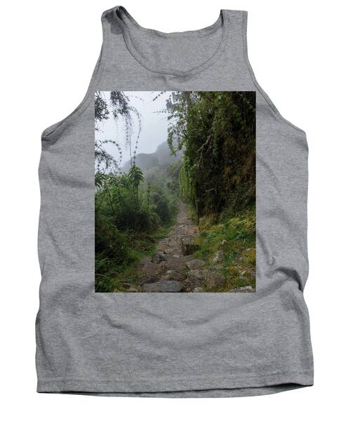 Misty Forest Pathway On The Inca Trail Tank Top