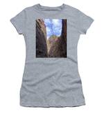 Towering Canyon Cliffs And Blue Sky Women's T-Shirt