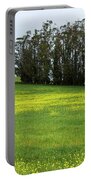 Rolling Hills With Blooming Wildflowers Portable Battery Charger