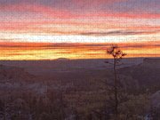 Serene Mountain Sunrise In Bryce Canyon National Park Jigsaw Puzzle