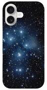 Pleiades Cluster In Cosmic Night iPhone Case
