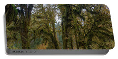 Moss-Covered Forest Trees Portable Battery Charger