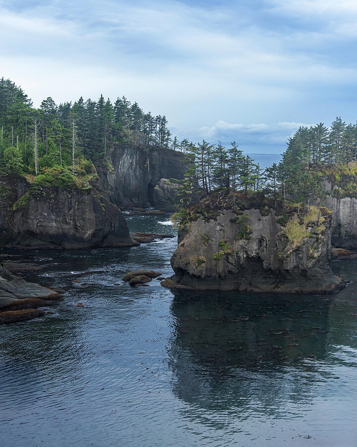 Serene Coastal Rocky Landscape Photograph - Serene Coastal Rocky Landscape by Brandon Wichmann