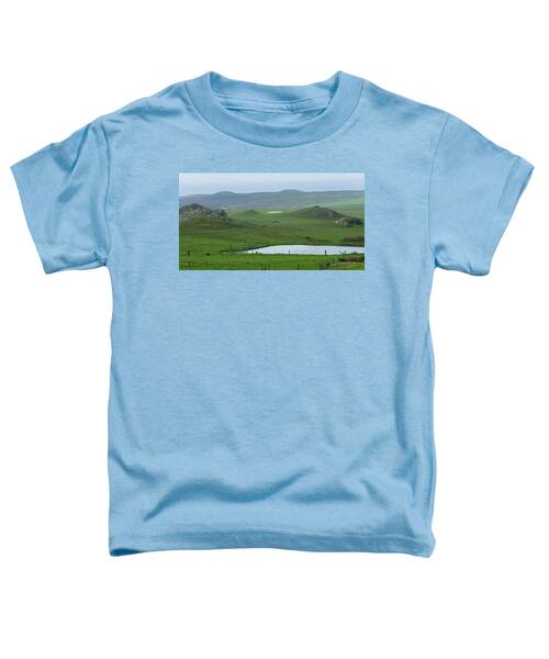 Tranquil Green Hills And Distant Sea Toddler T-Shirt