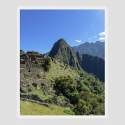 Machu Picchu In Sunlit Splendor Sticker