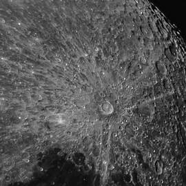 Lunar Surface Craters in Detail by Brandon Wichmann