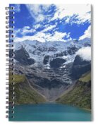 Majestic Mountain Overlooks Humantay Lake Spiral Notebook