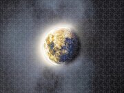 Celestial Moon In Ethereal Glow Jigsaw Puzzle