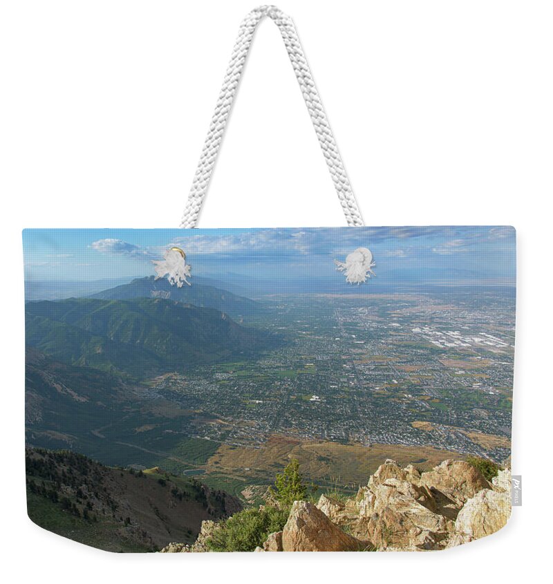 Expansive View From Ben Lomond Summit Weekender Tote Bag