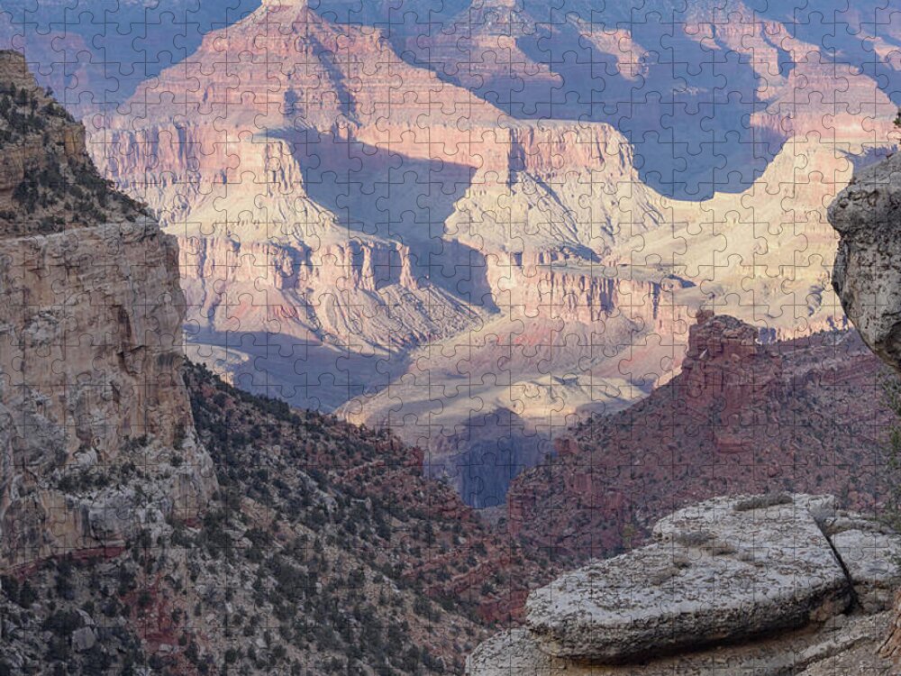 Majestic Grand Canyon Vista At Sunset Jigsaw Puzzle