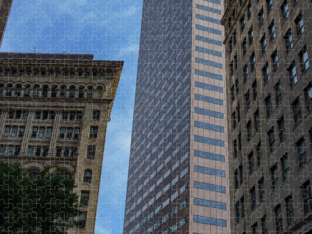 Skyscrapers Against Blue Sky Jigsaw Puzzle
