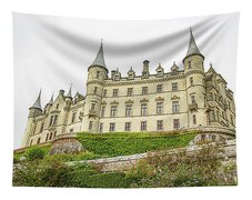 Majestic Castle On Hill Tapestry
