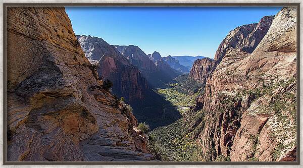 Breathtaking Zion Canyon View Framed Print