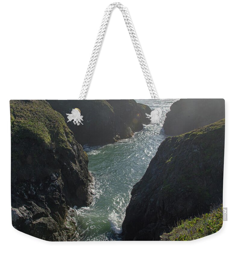 Dramatic Coastal Cliff Scene Weekender Tote Bag