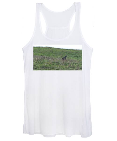 Bobcat in Grassy Field Women's Tank Top
