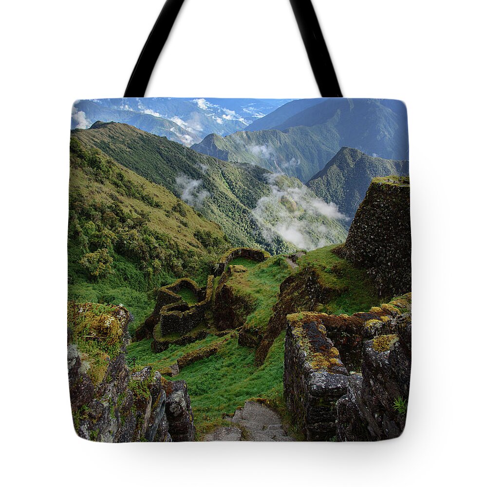 Mysterious Incan Ruins In The Mountains Tote Bag