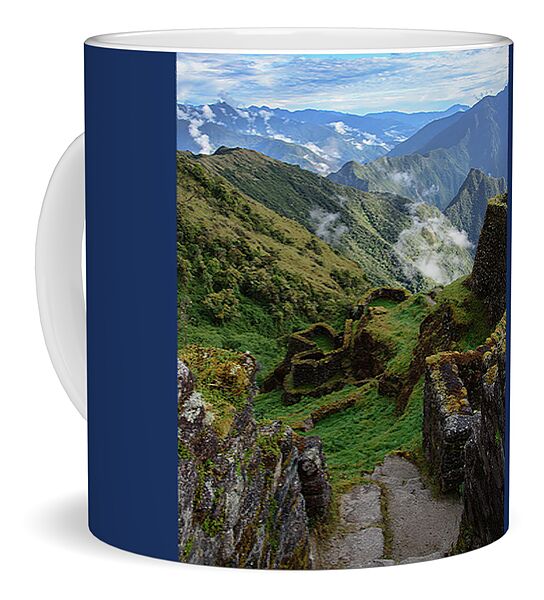 Mysterious Incan Ruins In The Mountains Coffee Mug