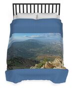 Expansive View From Ben Lomond Summit Duvet Cover