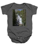 Waterfall Amidst Forest Landscape Baby One-Piece