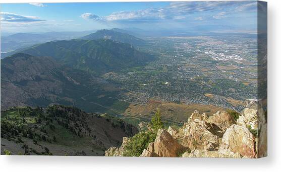 Expansive View from Ben Lomond Summit Canvas Art Print by Brandon Wichmann
