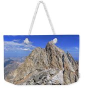 Majestic Mountain Peak Under Clear Skies Weekender Tote Bag