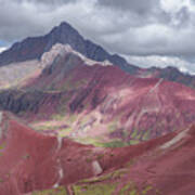 Majestic Colorful Mountain Range Art Print