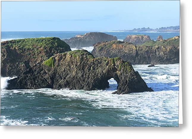 Majestic Coastal Rock Formations Greeting Card