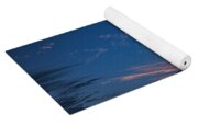 Twilight Over Forested Horizon Yoga Mat