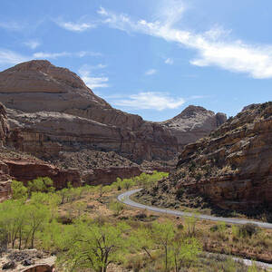Winding Road Through Desert Canyon by Brandon Wichmann Winding Road Through Desert Canyon by Brandon Wichmann