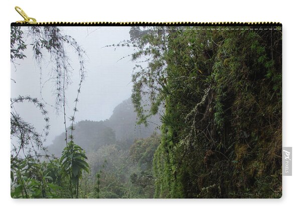 Misty Forest Pathway On The Inca Trail Zip Pouch