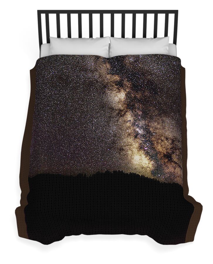 Night Sky Brimming With Stars Duvet Cover