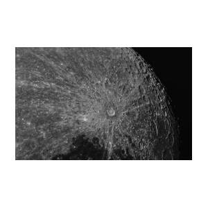 Lunar Surface Craters in Detail by Brandon Wichmann