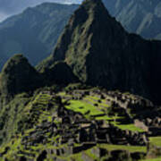 Majestic Ruins In A Mountain Valley Poster